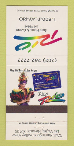 Matchbook Cover - Rio Hotel Casino Las Vegas NV 30 Strike