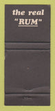 Matchbook Cover - Black Heart Jamaican Rum New Zealand WORN 30 Strike