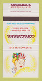 Matchbook Cover - Copacabana New York City girlie 30 Strike