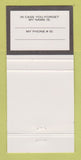 Matchbook Cover - Diamond Spurs Clinton Township MI girlie 30 Strike