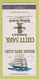 Matchbook Cover - Cutty Sark Scotch STAINED 30 Strike