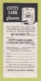 Matchbook Cover - Cutty Sark Scotch STAINED 30 Strike