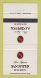 Matchbook Cover - Ron Superior Sandpiper Rum 30 Strike