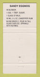Matchbook Cover - Ron Superior Sandpiper Rum 30 Strike