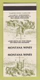Matchbook Cover - Montana Wines Auckland New Zealand 30 Strike