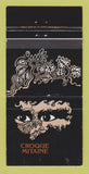Matchbook Cover - Croque Mitaine Bar Restaurant Quebec QC girlie 30 Strike