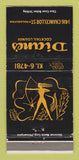 Matchbook Cover - Diane's Cocktail Lounge Philadelphia PA girlie WORN 30 Strike