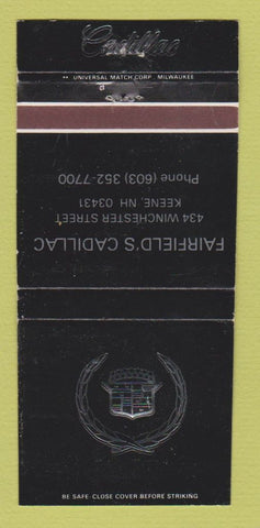 Matchbook Cover - Fairfield's Cadillac Keene NH WEAR 30 Strike