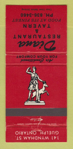 Matchbook Cover - Diana Restaurant Tavern Guelph ON 30 Strike