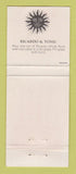 Matchbook Cover - Ricardo White Rum South Africa WEAR
