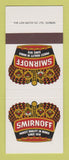 Matchbook Cover - Smirnoff Vodka South Africa SAMPLE