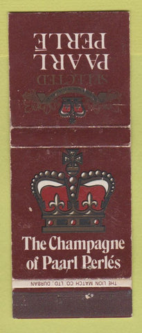 Matchbook Cover - Pearl Perle Champagne South Africa WEAR