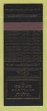 Matchbook Cover - VO Bertrams Liquor Brandy South Africa SAMPLE