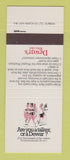 Matchbook Cover - Dewar's White Label Scotch Whiskey South Africa SAMPLE