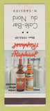 Matchbook Cover - St Raphael Liquor Cafe Bar Du Nord Saulieu France SAMPLE
