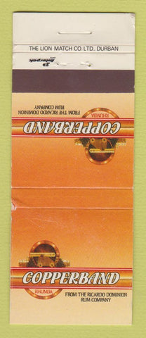 Matchbook Cover - Copperband Rhumba Rum South Africa WEAR