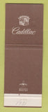 Matchbook Cover - Cadillac Vallee & Bowe Oldsmobile Woodbury NJ