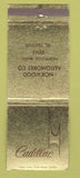 Matchbook Cover - Cadillac Norwood MA WEAR