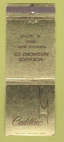 Matchbook Cover - Cadillac Norwood MA WEAR