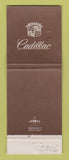 Matchbook Cover - Cadillac Norwood MA WEAR
