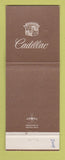 Matchbook Cover - Cadillac Modern Motors Glendale CA