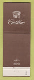 Matchbook Cover - Cadillac Brown Berwick PA