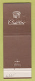 Matchbook Cover - Cadillac AW Golden Reading PA