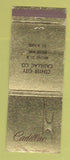 Matchbook Cover - Cadillac Center City Philadelphia PA