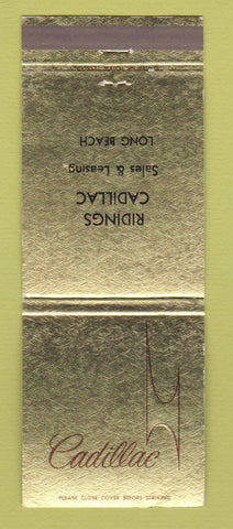 Matchbook Cover - Cadillac Ridings Long Beach CA
