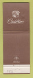 Matchbook Cover - Cadillac Bert Jacobs Oldsmobile Ephrata PA