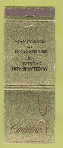 Matchbook Cover - Cadillac McKellar Braun Orlando FL