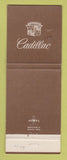 Matchbook Cover - Cadillac Rector Burlingame CA