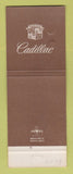 Matchbook Cover - Cadillac Boxberger Russell KS