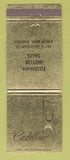 Matchbook Cover - Cadillac Freeman Motors South Bend IN