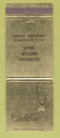 Matchbook Cover - Cadillac Freeman Motors South Bend IN