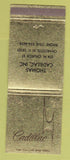 Matchbook Cover - Cadillac Thomas Charlotte NC