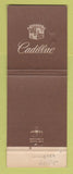 Matchbook Cover - Cadillac Thomas Charlotte NC