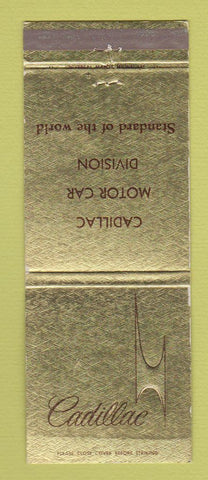Matchbook Cover - Cadillac Cadillac Motor Division