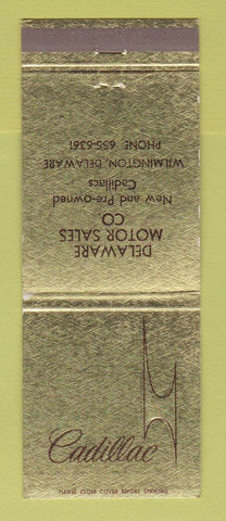 Matchbook Cover - Cadillac Delaware Motors Wilmington DE