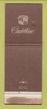 Matchbook Cover - Cadillac Groff Lancaster PA