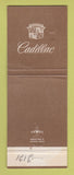 Matchbook Cover - Cadillac Valley Rochester NY