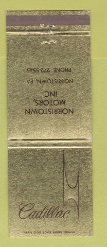 Matchbook Cover - Cadillac Norristown PA