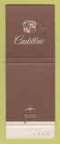 Matchbook Cover - Cadillac Central Cleveland OH