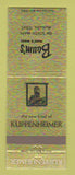 Matchbook Cover - Kuppenheimer Men's Clothes Baum's McAllen TX