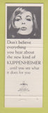 Matchbook Cover - Kuppenheimer Men's Clothes Baxter Henning Eugene OR
