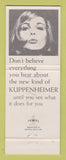 Matchbook Cover - Kuppenheimer Men's Clothes Rogoff Bros Shaker Heights OH