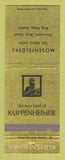 Matchbook Cover - Kuppenheimer Men's Clothes Mosenfelders Rock Island IL
