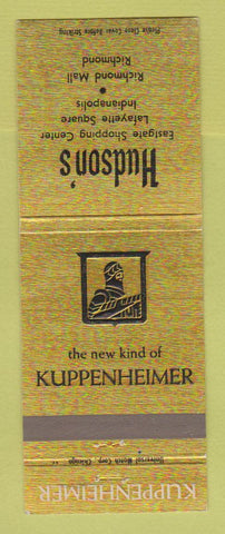 Matchbook Cover - Kuppenheimer Men's Clothes Hudson's Richmond VA #2