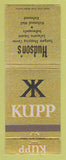 Matchbook Cover - Kuppenheimer Men's Clothes Hudson's Richmond VA #3
