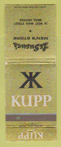 Matchbook Cover - Kuppenheimer Men's Clothes Le Sueur's Mesa AZ WEAR